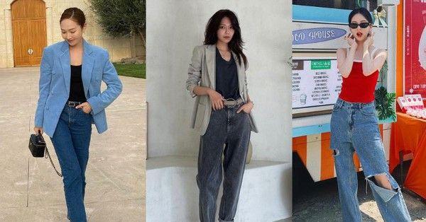 4 kiểu quần jeans chuẩn mốt được sao Hàn diện mãi không chán